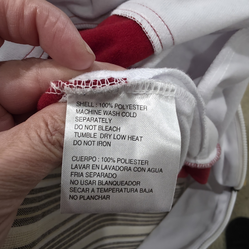 Reebok SF 49ers White and Red Team Apparel Jacket - Picture 8 of 8